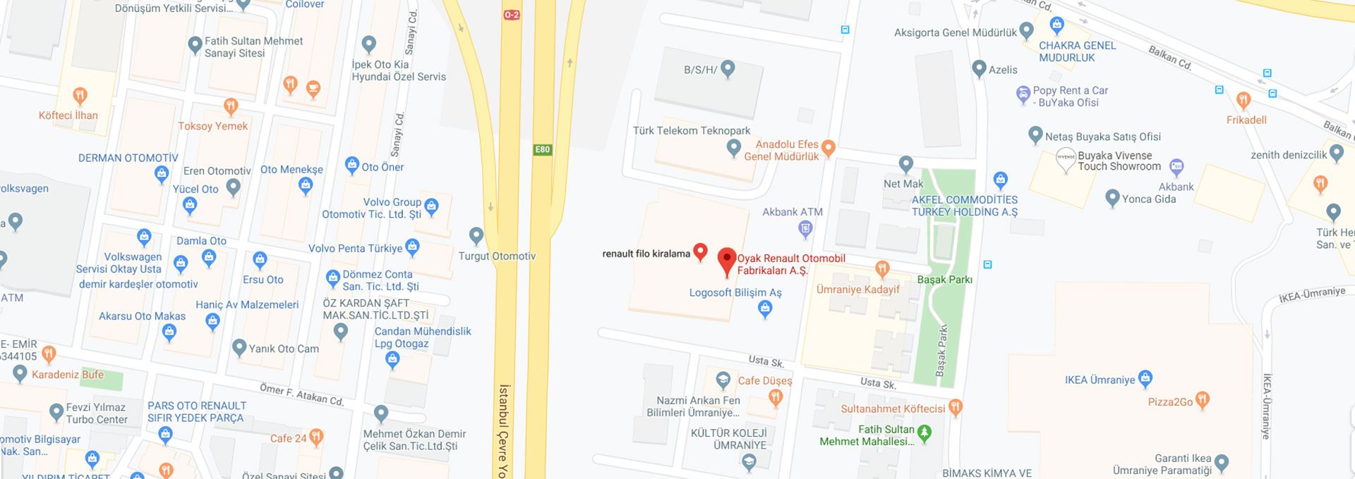 Renault filo kiralama - İletişim - Google Maps
